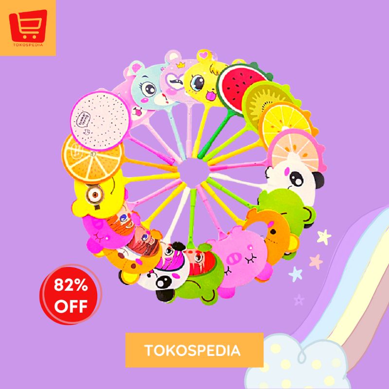

TOKOSPEDIA - Pulpen Gel Kipas / Pena Kipas Animal, Fruit