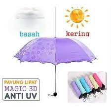 payung lipat magic 3d anti uv payung ajaib motif