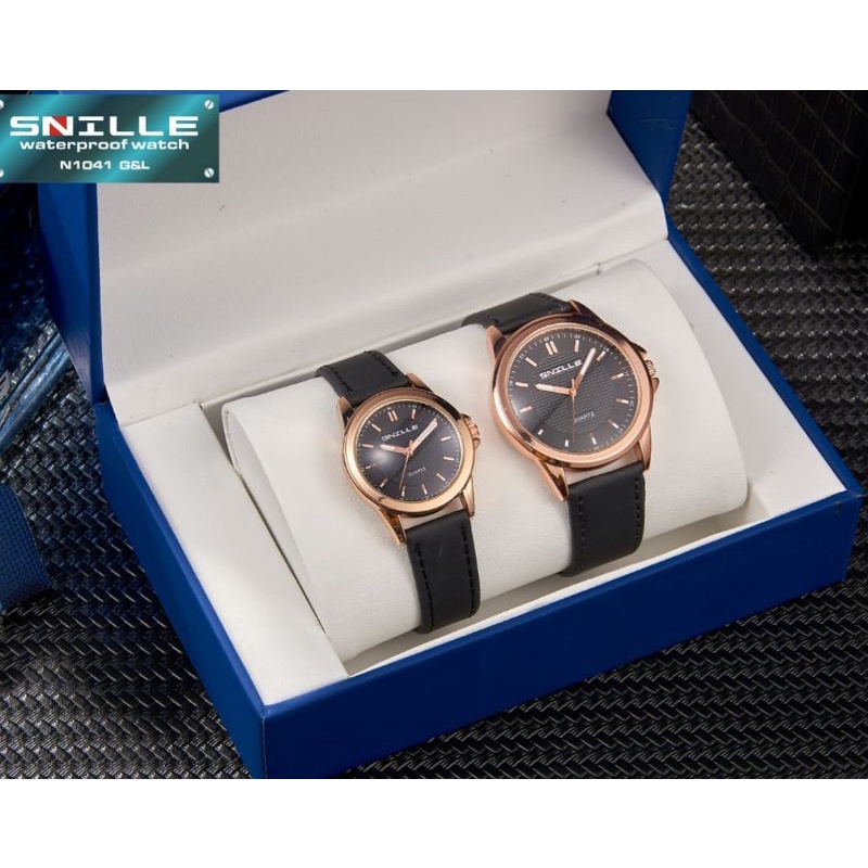 JAM TANGAN COUPLE SNILLE ORIGINAL BAHAN KULIT