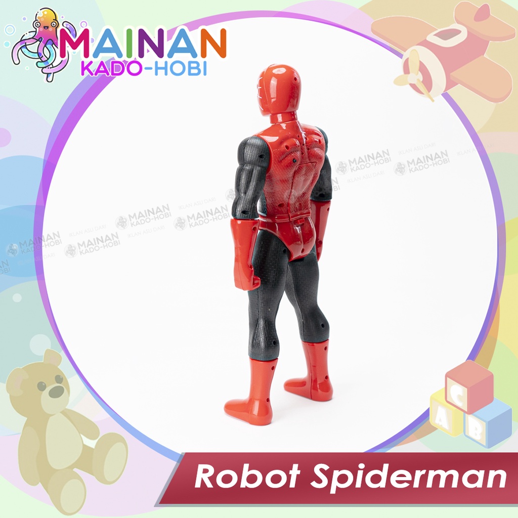 MAINAN ANAK MINIATUR ACTION FIGUR SUPERHERO ROBOT BONEKA SPIDERMAN