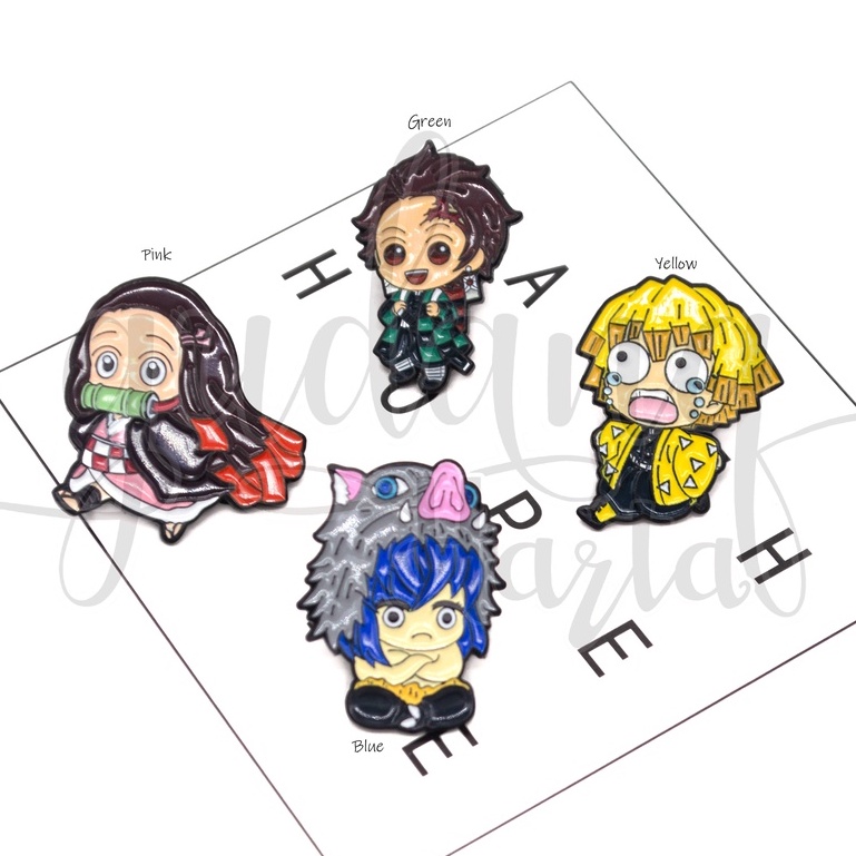 Pin Kimetsu No Yaiba Bros Tas Motif Kartun Anime Cewek Tuspin Hijab GH 208279