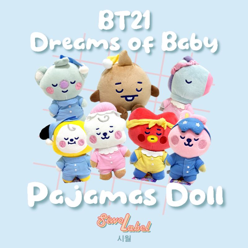 

Boneka BT21 Dreams of Baby Pajamas Doll | BTS