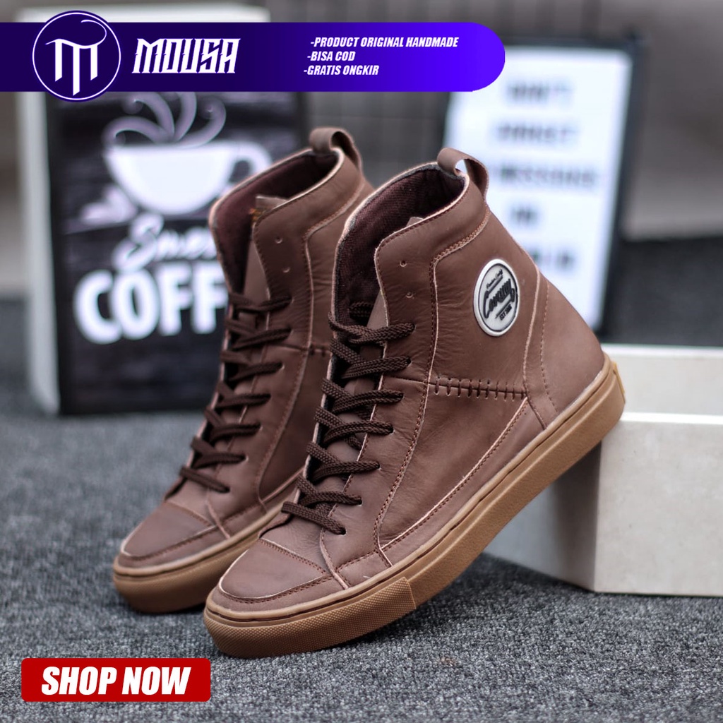 Sepatu Formal Kulit Asli Pantofel Kerja Kantor Pria Mousa Dante High