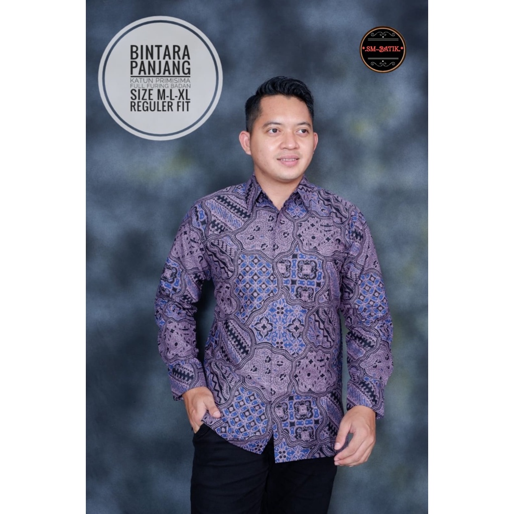 BINTARA SM BATIKSOLOAMANAH KEMEJA BATIK PRIA SOLO LENGAN PANJANG PENDEK LAPIS FURING ATASAN PREMIUM MODERN KATUN HALUS BINTARA PANJI LESMONO UNGU NAVY MAROON PARANG TRUNTUM MOCA COKLAT PARANG UTOMO PEKSI KASMARAN PEKSI KEMBAR IJO KUNING SUKET SEGORO UWER