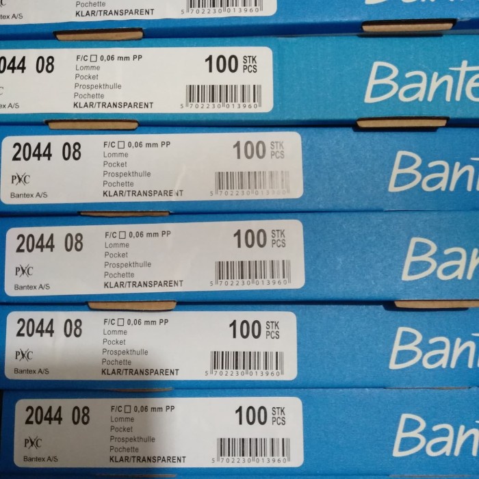 Pp Pocket Bantex Ukuran F4 Isi 100