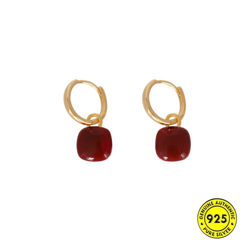 Anting Vintage Bentuk Kotak Shell Untuk Wanita U1410