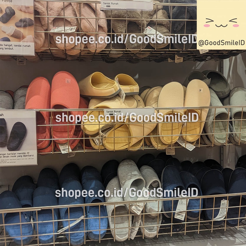 SALE Sandal Rumah Room Sol Karet Slipper Sendal Kamar Wanita Pria Shoes JASTIP SALE UNIQLO
