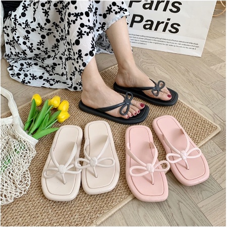 S1052 Sandal Pita Korea / Sandal Jepit Model Pita / Sandal Jepit Jelly / Sandal Pita / Sandal Wanita Ala Korea