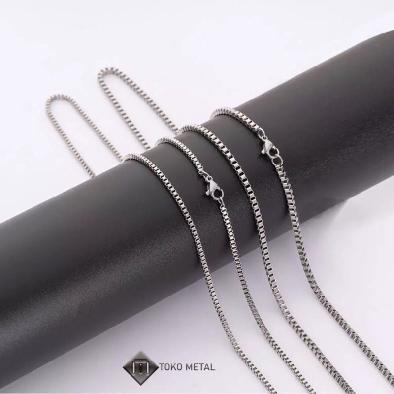 Kalung Titanium Pria dan Wanita model Itali [ Toko Metal ]