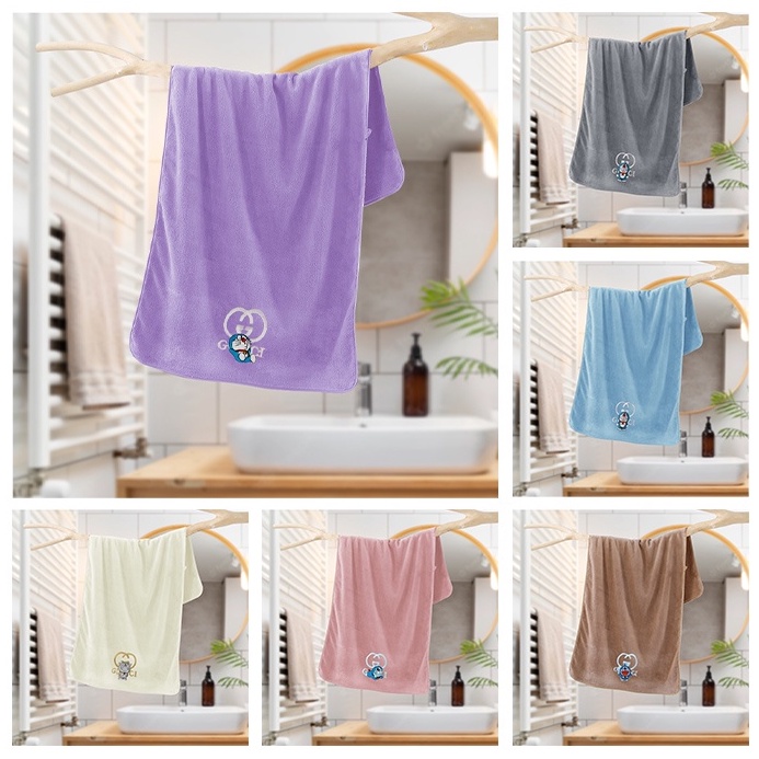Handuk Mandi Anak Karakter Bordir Lembut dan Tebal Ukuran 100cm x 50cm Super Tebal / Handuk Cotton Candy AnakTowel (H43-B) Handuk Mandi
