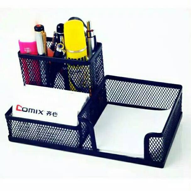 

[W-T7T][♫♪] MEMO HOLDER PANJANG 3 Sekat Desk set Organizer Tempat Pensil Meja Pen top produk