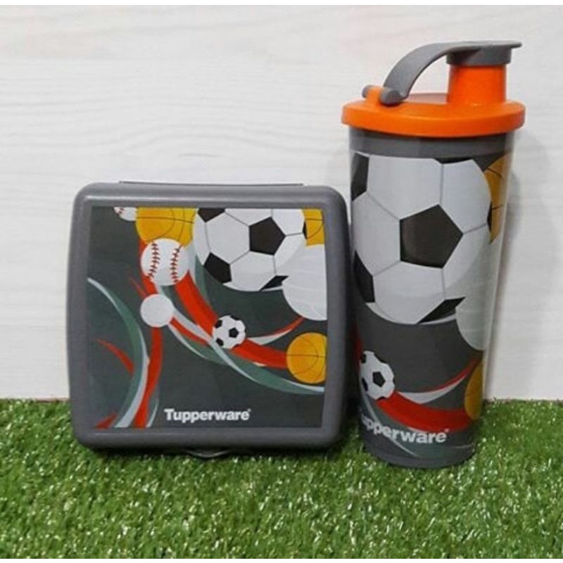 go active go active teen lunch set barang jadul sandwich keeper + tumbler