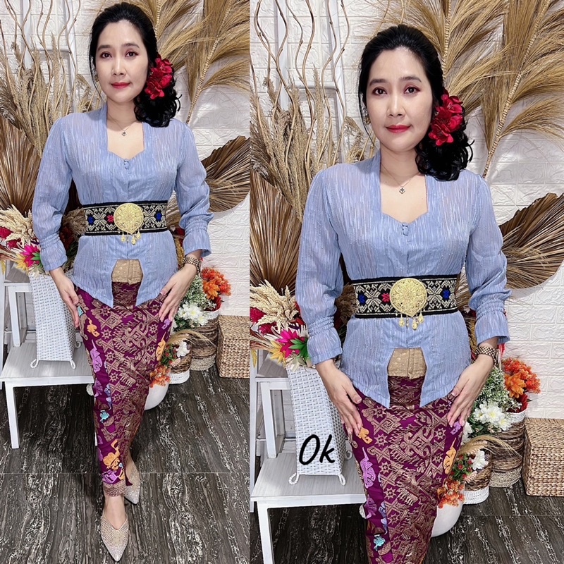 kebaya jadi sifon serat kayu