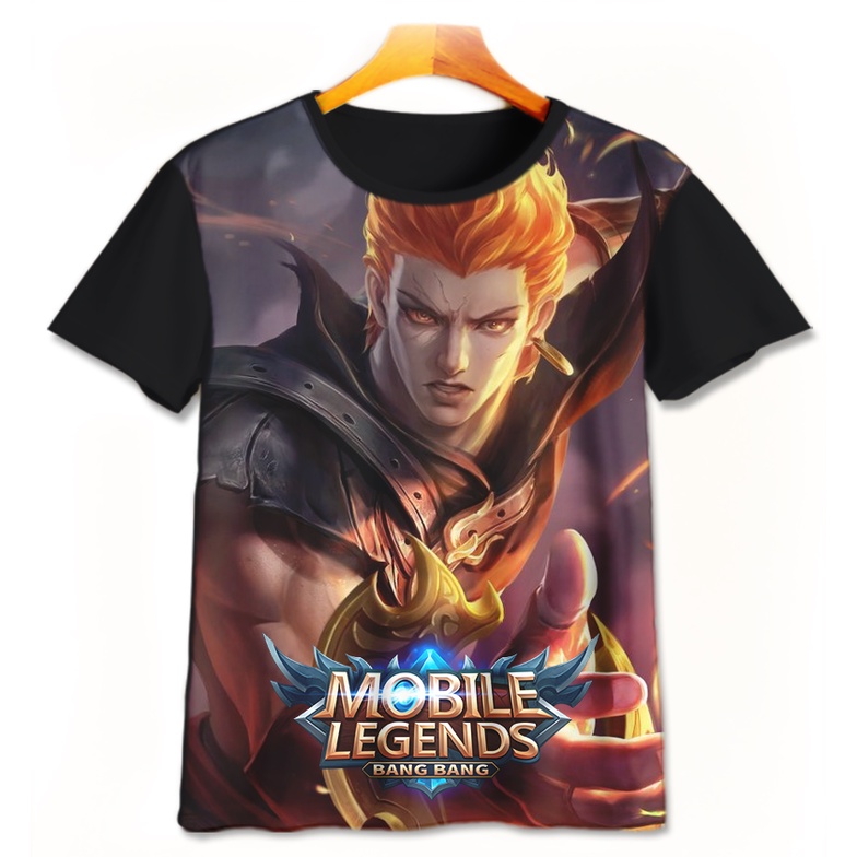 Kaos 3D Anak | Baju Printing | Kaos 3D - Kaos Mobile Legend Ml Fullprint Karakter Valir - Kaos Print
