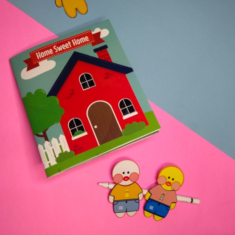 Paperduck House Mainan Shakila Edukatif Viral Paper Duck Boneka Bebek Kertas Anak Murah