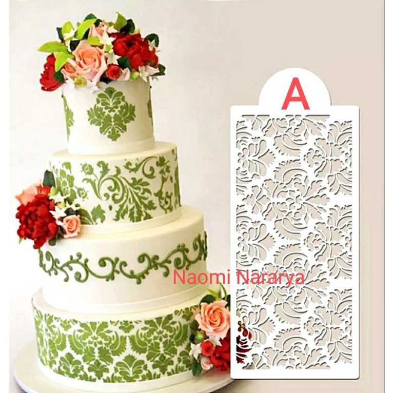 

Stencil Cake motif renda