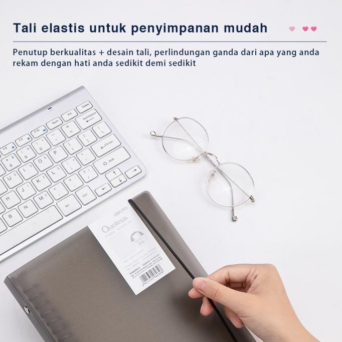 

Deli Loose-Leaf Buku Notebook Spiral A5 60 Lembar Ha560