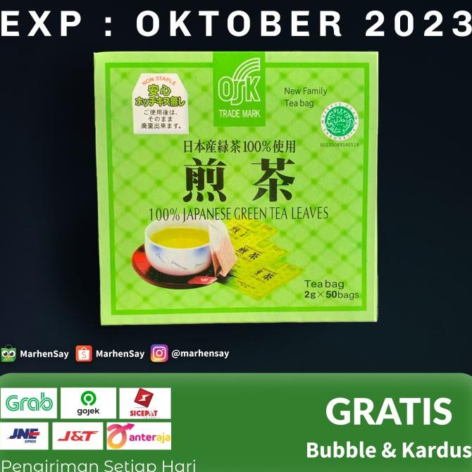 

teh hijau green tea jepang osk japanese greentea halal cocok utk diet