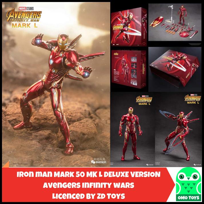 Marvel Zd Toys Ironman Mark 50 Iron Man Mk L Deluxe Infinity Wars Ori