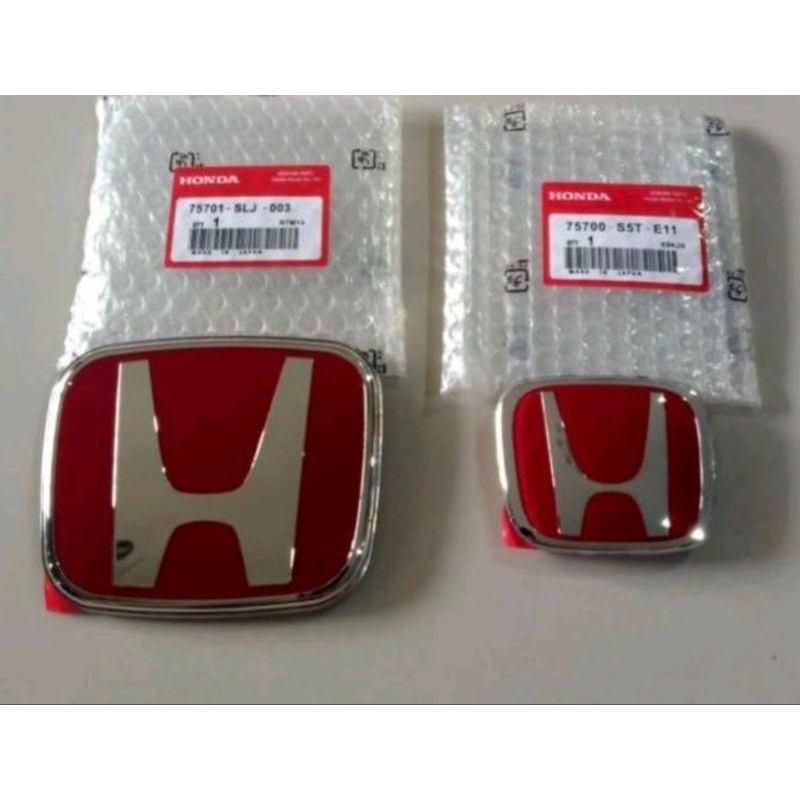 Emblem.honda merah Brio 2015-17 ( 2pcs dpn blkg)