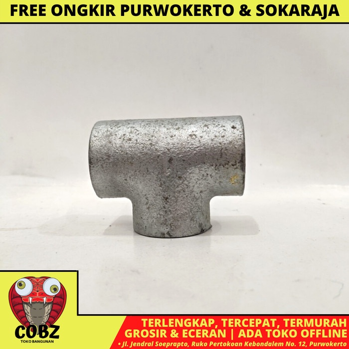 G TEE SAMBUNGAN PIPA 1 INCH BESI