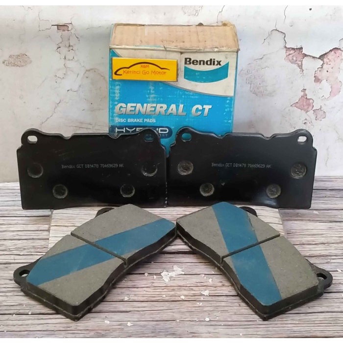 BRAKE PAD KAMPAS REM DEPAN LANCER EVO 5 EVO 6 EVO 7 BENDIX DB1478 GCT