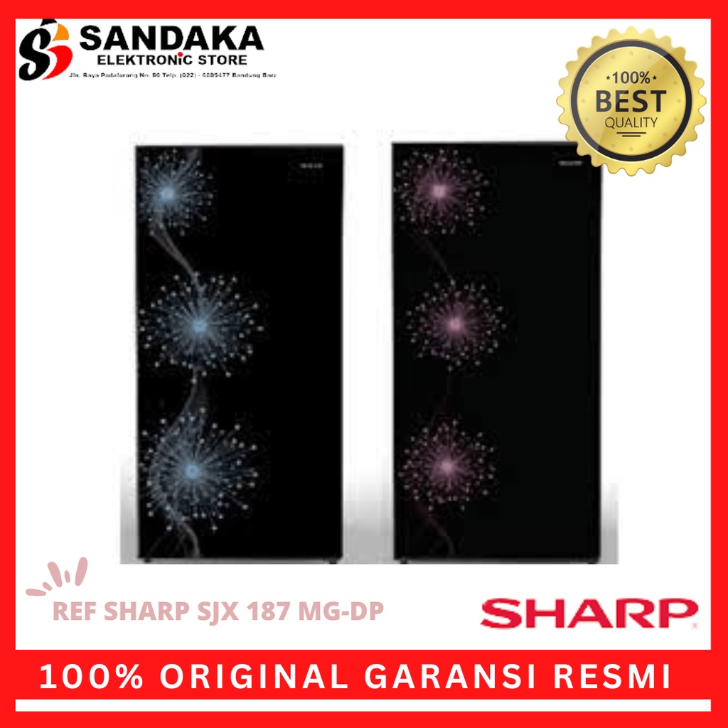 KULKAS SHARP SJX 187 MG-DB - SHARP 187 MG DP