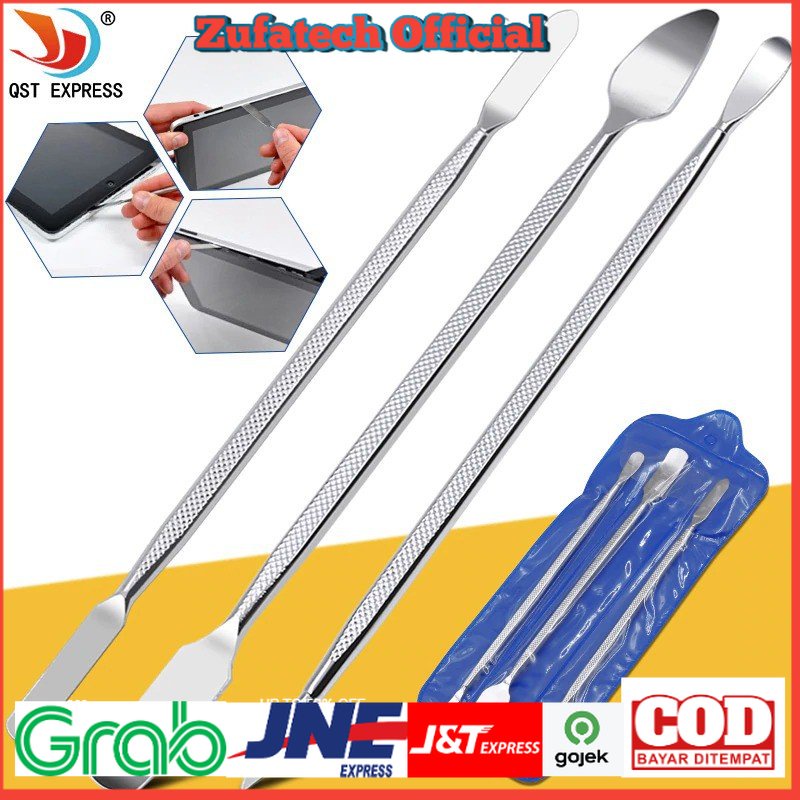 Alloet Pengungkit Pembuka Bodi Smartphone Opening Tool Repair Kits 3 PCS - GD5236 - Silver