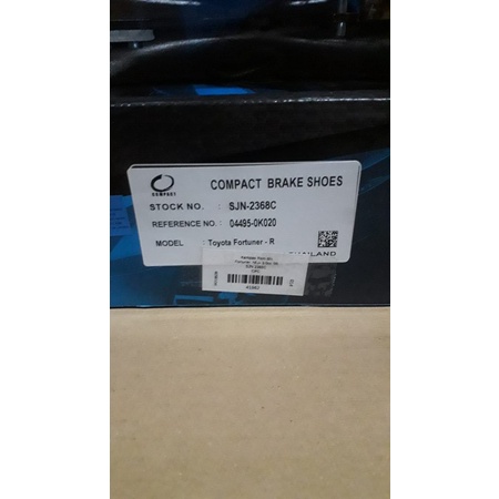 Kampas Rem Fortuner Blk Sjn 2368C Cpc [ 04495-0K020 ] -41962 #Original