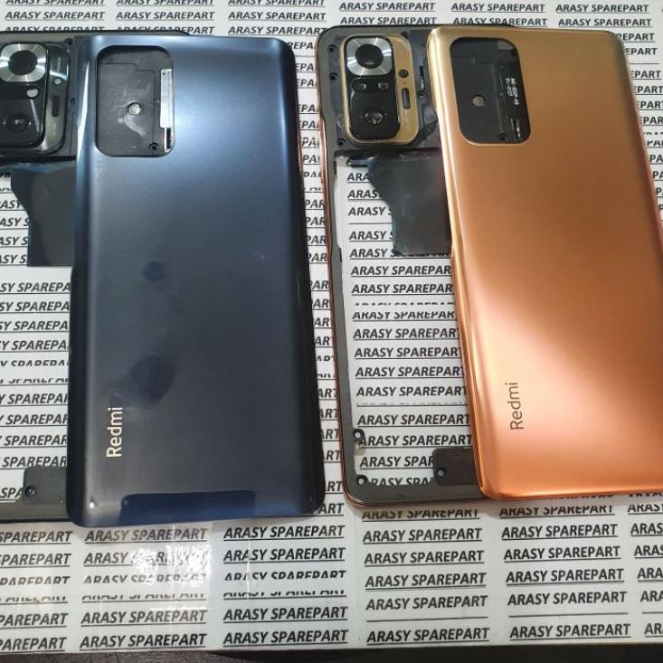 Special Price BackDoor BackCover Casing Housing Fullset Xiaomi Redmi Note 10 Pro ori - Onyx Grey