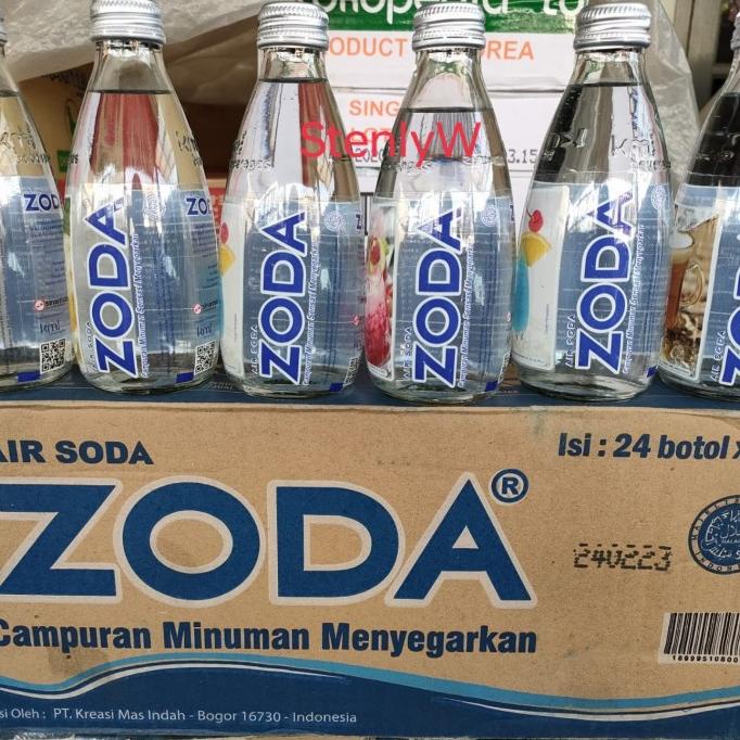 Jual Zoda Air Soda 250ml botol Air Soda Tawar Botol 250ml 1Dus 24btl