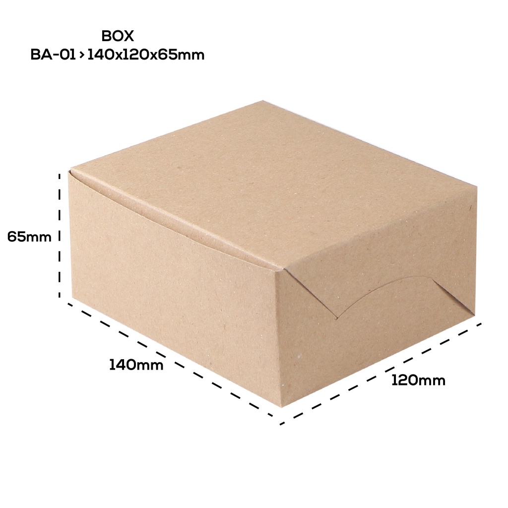 

(ISI 25) Box Snack Dus Kue Snack Box Dus Roti (B1K1-14X12X6.5-Non Laminasi)
