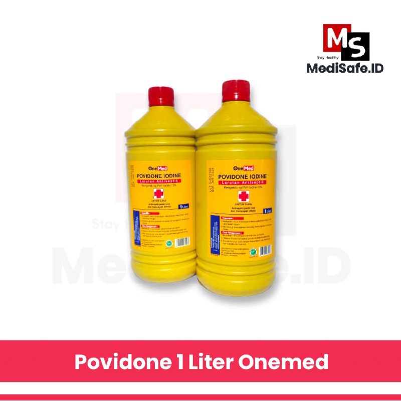 Povidone Iodine 1 Liter Antiseptik Rawat Luka / Botol