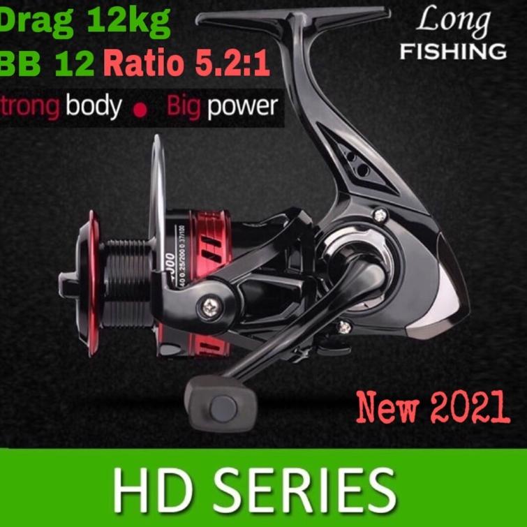 Reel Pancing Metal HE HD SERIES 500 - 7000 Max Dragg HE500 HE800 HE1000 HE2000 HE3000 HE4000 HE5000 
