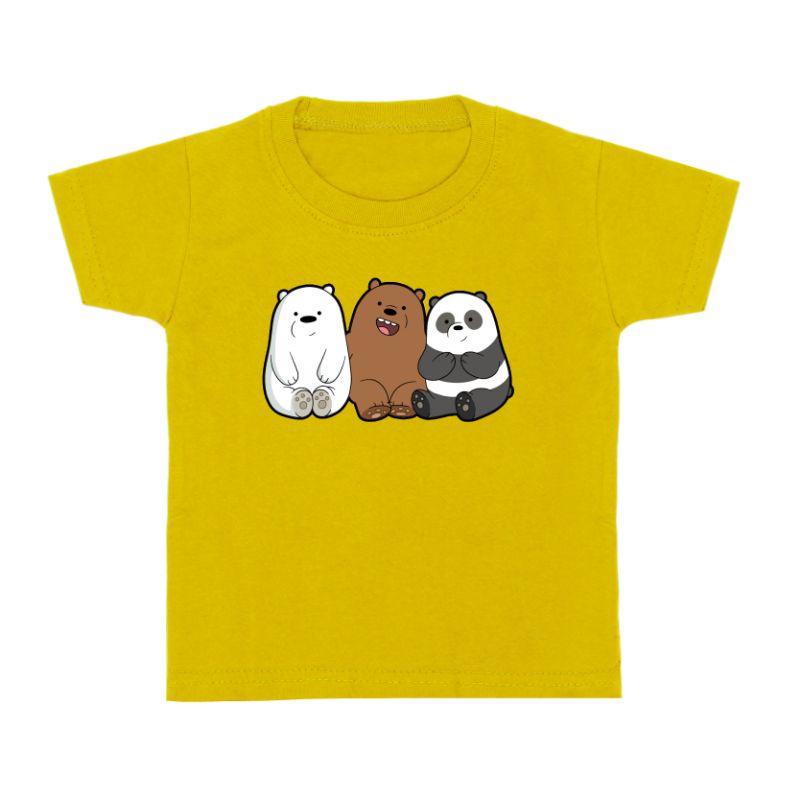 baju kaos anak 1-12TH 3 BEARS katun cowok cewek