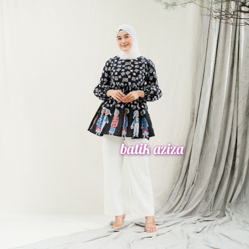 Atasan Bu Tejo Lengkap 3 Warna Batik Wanita Modern by Batikaziza