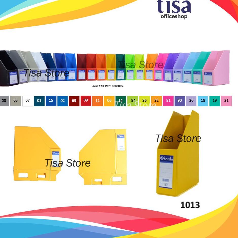 

☞☞ Box File Bambi 1013 Laminated PVC Magazine Files 80mm