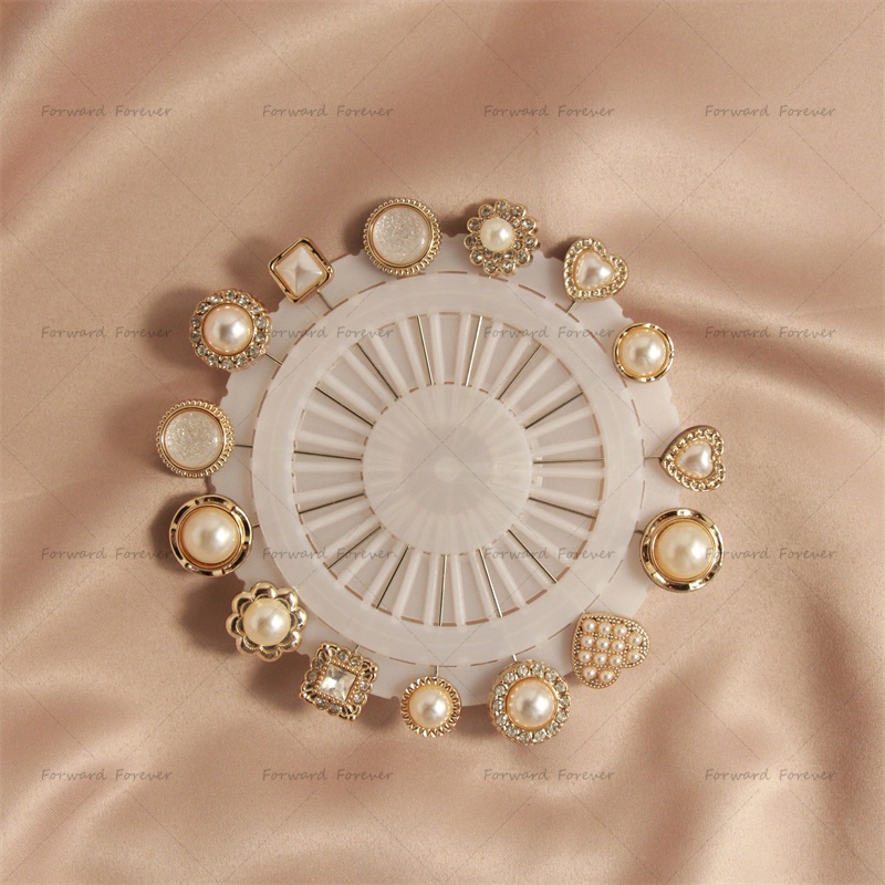 15 Pcs Baru vintage Mutiara alloy Jarum Panjang Jarum Muslim Jarum Wanita Bros Aksesoris M30127