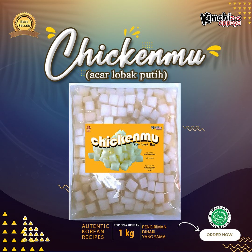 

Kimchi Oppaya -ChikinMu Lobak Untuk Chicken Korea 1 Kg Vegetarian Acar