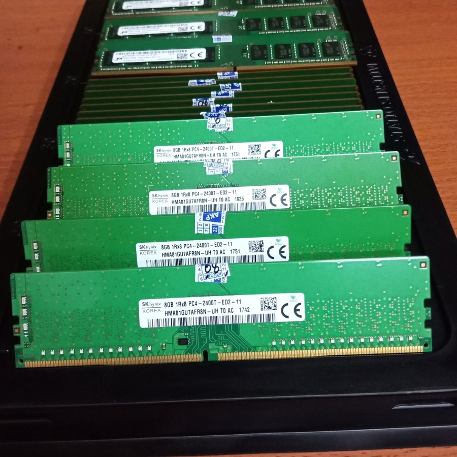 MEMORY RAM SERVER ECC UDIMM/ECC UNBUFERED 8GB DDR4 PC4-2400T/19200MHZ  SKHYNIX/ SAMSUNG/MICRON/ FOR XEON E3/E-2 DELL T40/R240/HP GEN9/GEN10