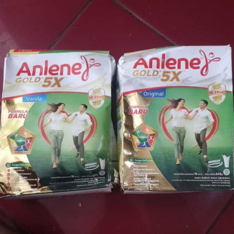 

ANLENE GOLD flus & ACTIFIT Original/vanila/coklat 640g/590g