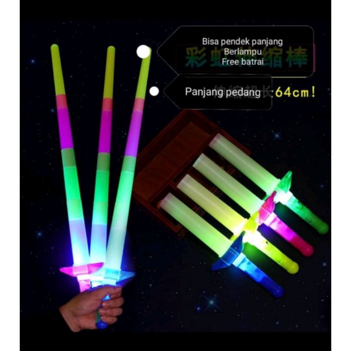 Mainan Pedang Lipat Pedang Plastik Pedang Lampu Pedang Anak Mainan Lampu Anak Pedang Laser Anak