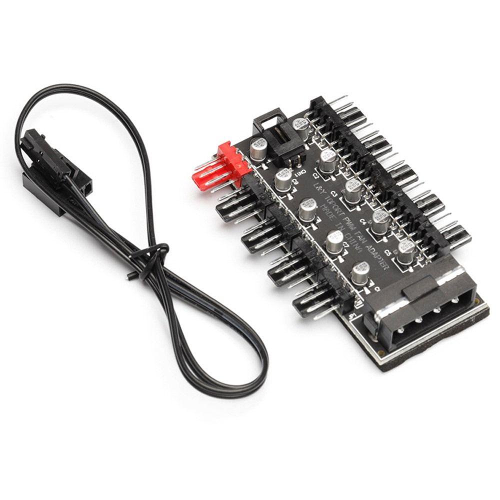 Controller Kipas Pendingin Atas 4pin Motherboard SATA Power Radiator Adapter