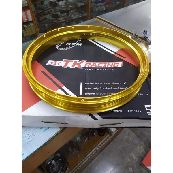 Jual Velg Almunium Tubeles Tk Racing Ring Gold Velg Tubles Ring Tk Racing Gold