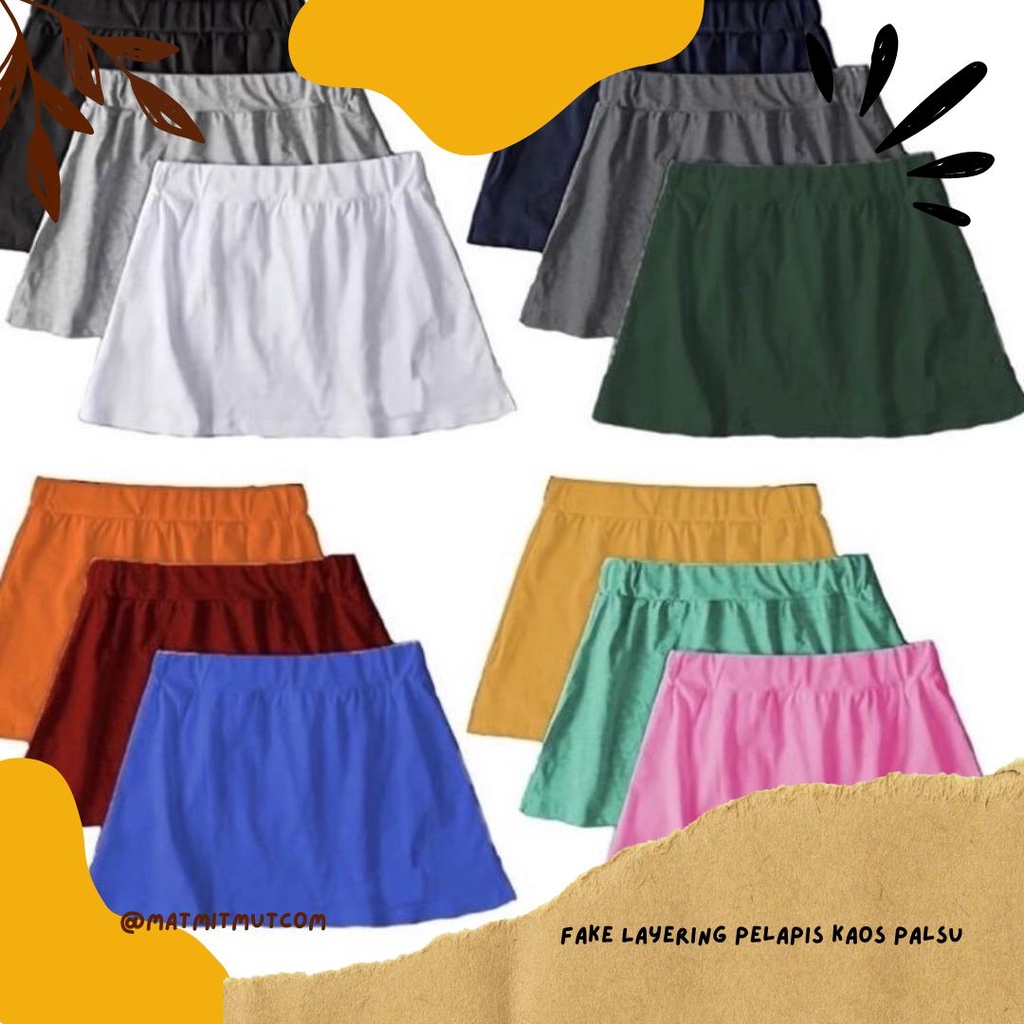 Fake Layering Pelapis Kaos Palsu/Manset Baju Sambung/PELAPIS KAOS FAKE LAYERING