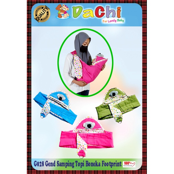 GENDONGAN SAMPING BONEKA FOOTPRINT (G028) , GENDONGAN BAYI MURAH , GENDONGAN ANAK TERBARU