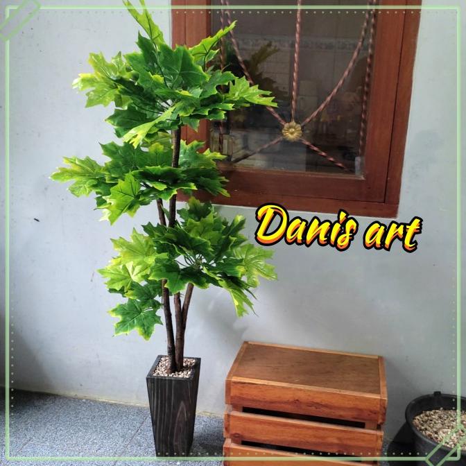 Pohon bonsai maple/ Pohon Palsu/ Bonsai plastik/ Daun maple