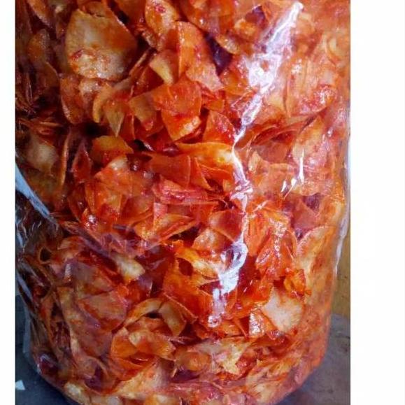 

limited STOCK!1kg Keripik singkong balado pedas basah|SQ8