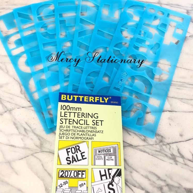 

MOYU-74 Penggaris Huruf & Angka Templates - Penggaris Sablon ABC - Lettering Stencil set - Penggaris Mall Mal Mercy Stationary Best Quality
