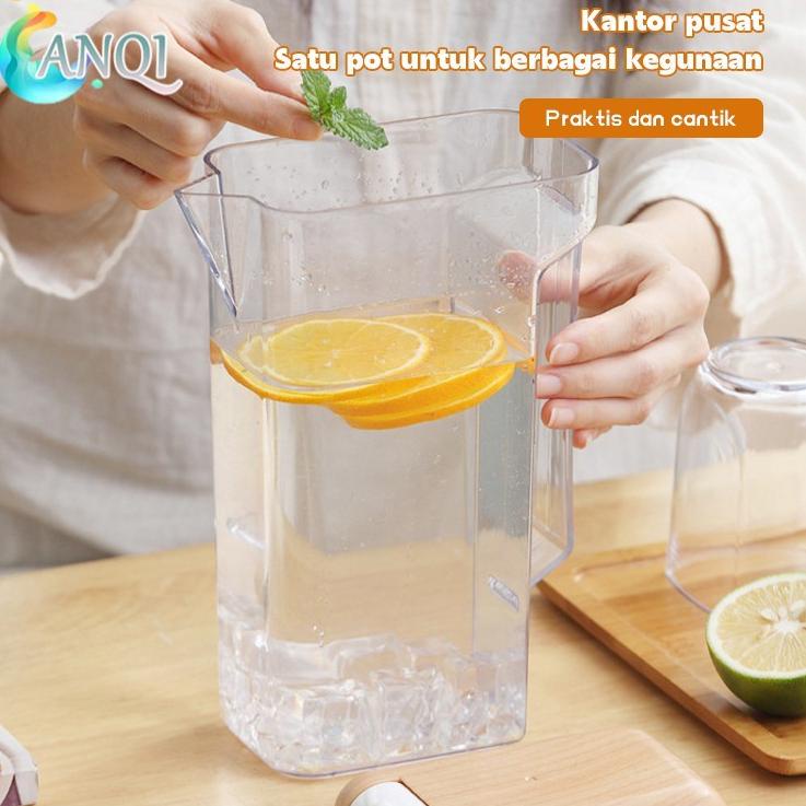 Kejutan Minggu Ini ANQI SHOP Teko Kaca Pitcher Untuk Jus Air Minum Tahan Panas Dingin Infused Water VS-34